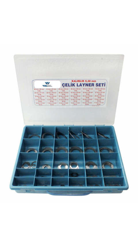 0,30 MM ÇELİK LAYNER SETİ 390 ADET) 0,30 MM ÇELİK LAYNER SETİ 390 ADET)